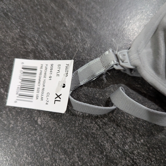 Nursing Gown Grey and Pink from Motherhood Maternity XL - Picture 4 of 5